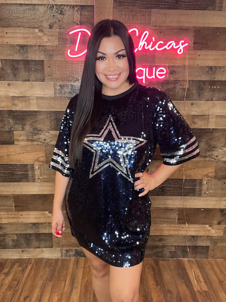 Dallas Cowboys Sequin Dress