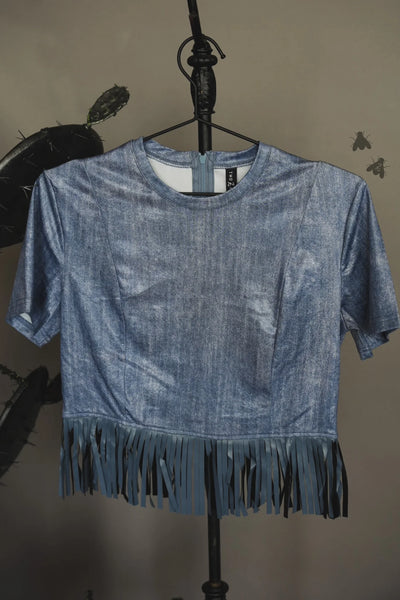 Zippity Zat Denim Top