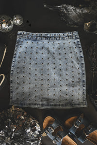 Studded Dreamz Denim Skirt