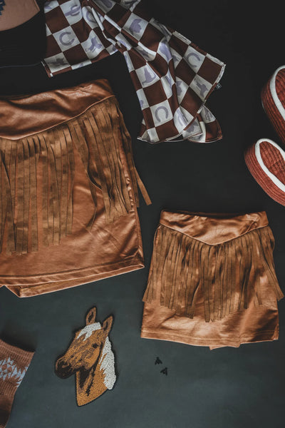 Round Up Skort Brown